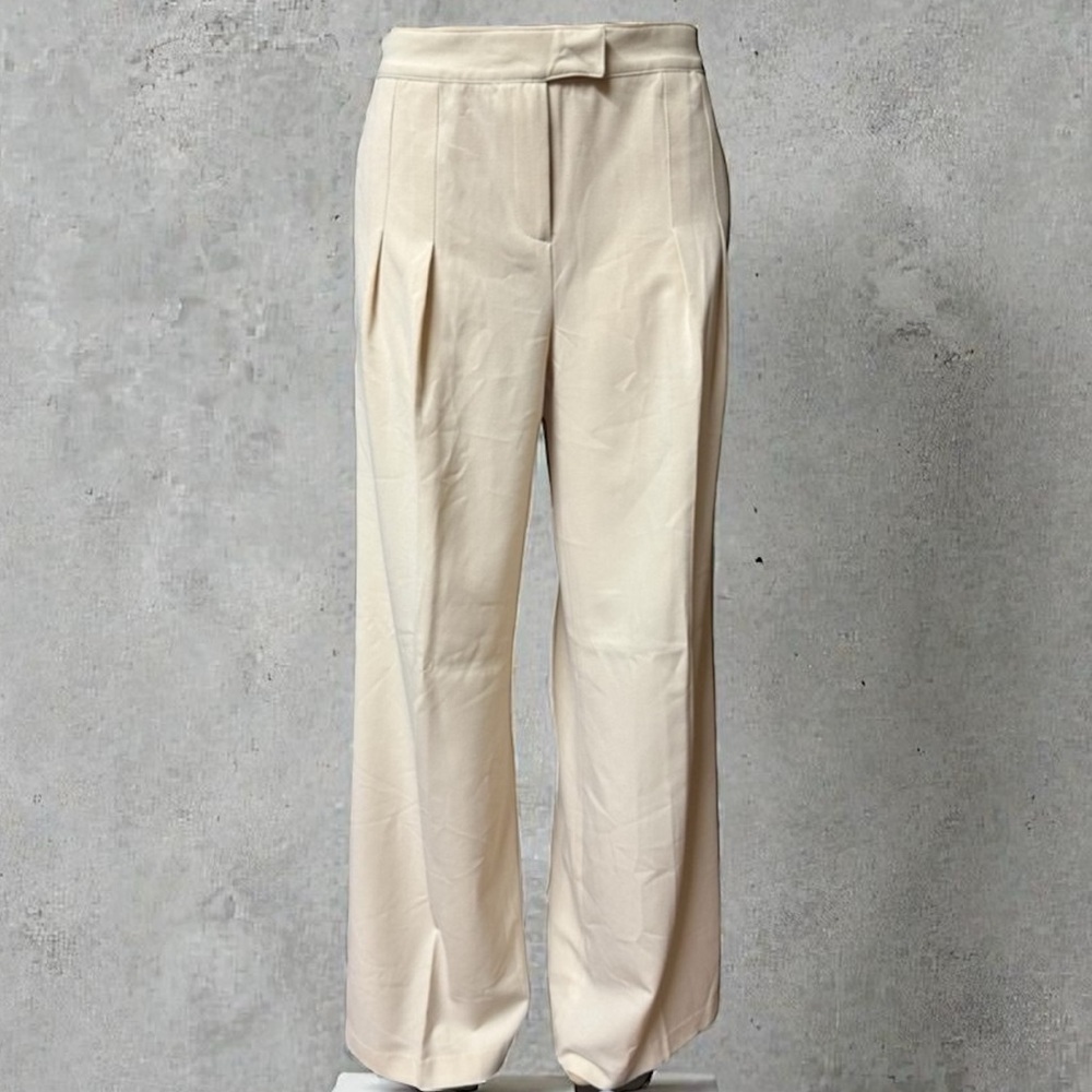 Cami Cream Pleated Wide Leg Women’s Dress Trouser Pants